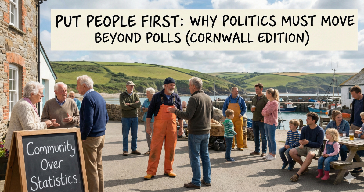 Diverse voters talking with a community leader at a town hall, highlighting people’s concerns over election polling.